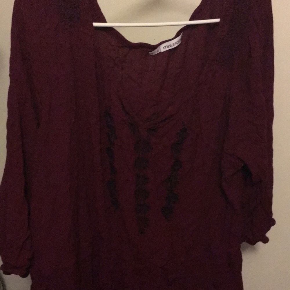 Burgundy tunic